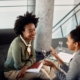 Person talking with their life coach