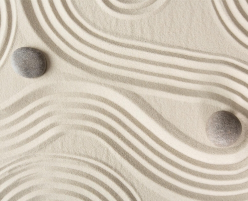 Rocks in zen garden